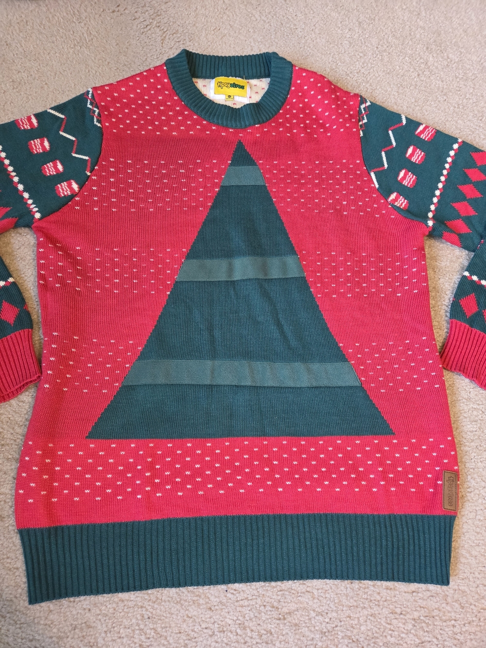 Tipsy Elves Beer Pong Ugly Christmas Sweater Size XXL